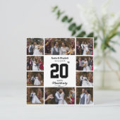 Elke Happy Jubileum 10 Fotocollage Kaart (Staand voorkant)