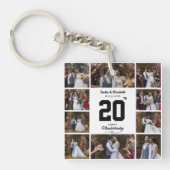Elke Happy Jubileum 10 Fotocollage Sleutelhanger (Voorkant)
