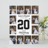 Elke Happy Jubileum 12 Fotocollage Aankondiging (Staand voorkant)