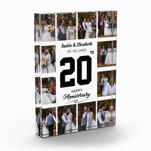 Elke Happy Jubileum 12 Fotocollage Fotoblokken (Links)