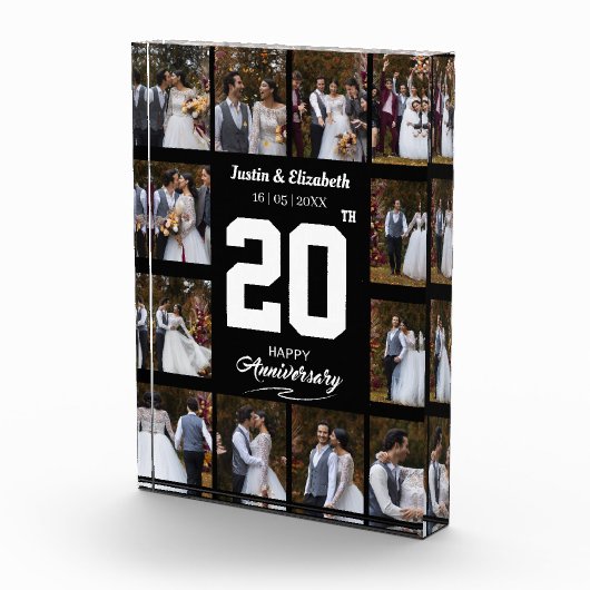 Elke Happy Jubileum 12 Fotocollage Fotoblokken (Rechts)