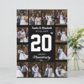 Elke Happy Jubileum 12 Fotocollage Kaart (Staand voorkant)