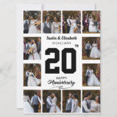 Elke Happy Jubileum 12 Fotocollage Kaart (Voorkant)