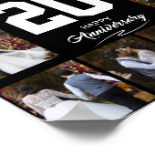 Elke Happy Jubileum 12 Fotocollage Poster (Hoek)