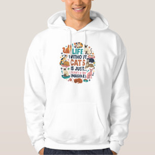Elke Hartslag Een Snor Kat Liefhebber Leuke Leven Hoodie