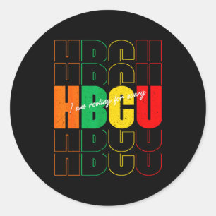 Elke Hbcu Historisch Zwart Steunen Ronde Sticker