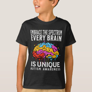 Elke Hersenen Is Uniek Autisme Bewustzijn Kinderen T-shirt