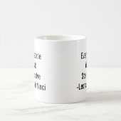 "Elke hindernis wijkt voor een vastberaden wil." - Koffiemok (Center)