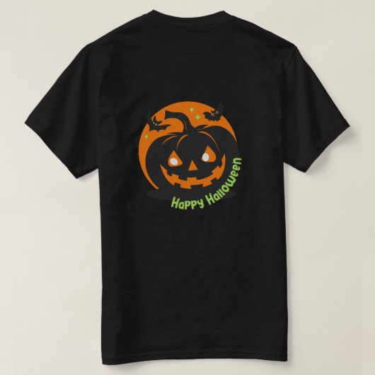 Elke hoek van Halloween is gevuld met angst T-shirt (Design achterkant)