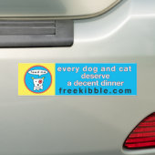 "elke hond en kat" bumpersticker (Op auto)