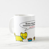 "Elke hond en kat" Mok (Voorkant links)