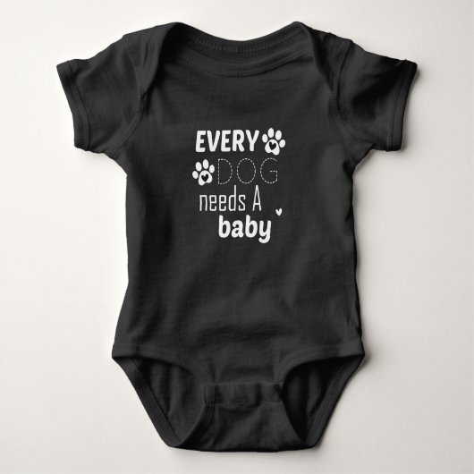 Elke hond heeft een baby, Zwangerschap Gift, Baby  Romper (Voorkant)