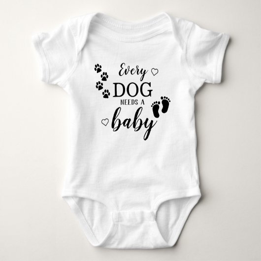 Elke hond heeft een Baby Zwangerschapverklaring no Romper (Voorkant)