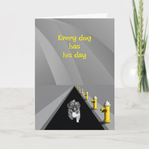 Elke hond heeft zijn dag - humoristische Vaderdag Kaart