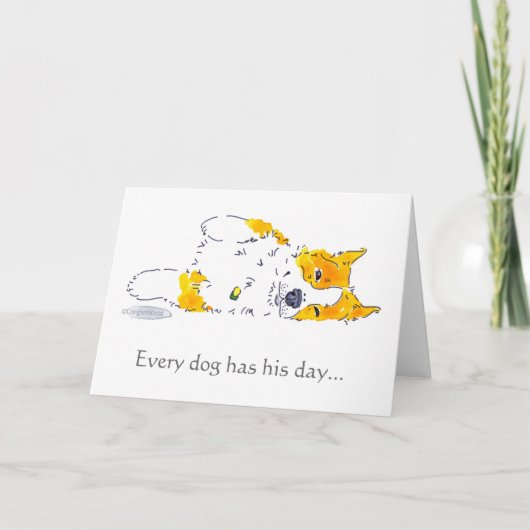 Elke Hond heeft Zijn Kaart van Corgi van de Dag (Voorkant)