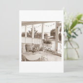 ELKE HUIS-AAN-HET-STRAND FEEST UITNODIGING (Staand voorkant)