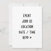 ELKE HUIS-AAN-HET-STRAND FEEST UITNODIGING (Achterkant)