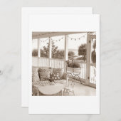 ELKE HUIS-AAN-HET-STRAND FEEST UITNODIGING (Voorkant / Achterkant)