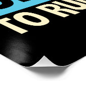 Elke Idioot kan funny Marathon runner Perfect Poster (Hoek)