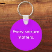 Elke inbeslagname is belangrijk sleutelhanger (Voorkant)