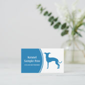 Elke Italiaanse kleur: Greyhound Dog Silhouette Visitekaartje (Staand voorkant)