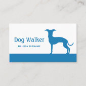 Elke Italiaanse kleur Greyhound - Dog Walker Visitekaartje (Voorkant)