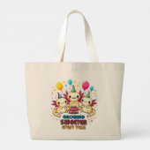 Elke jaar steeds zoeter grote tote bag (Achterkant)