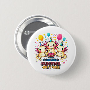 Elke jaar steeds zoeter ronde button 5,7 cm