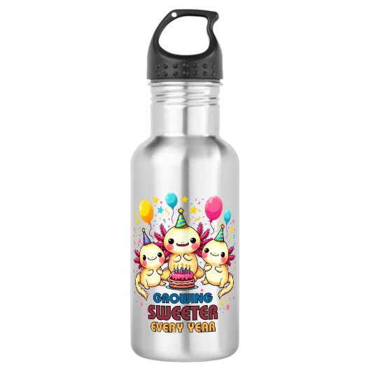 Elke jaar steeds zoeter waterfles (Voorkant)