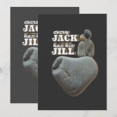 Elke Jack heeft zijn Jill - Love Rules Stone Art Kaart (Voorkant / Achterkant)