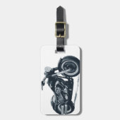 Elke jongen houdt van een Amerikaanse Fat Blue-mot Bagagelabel (Voorkant verticaal)