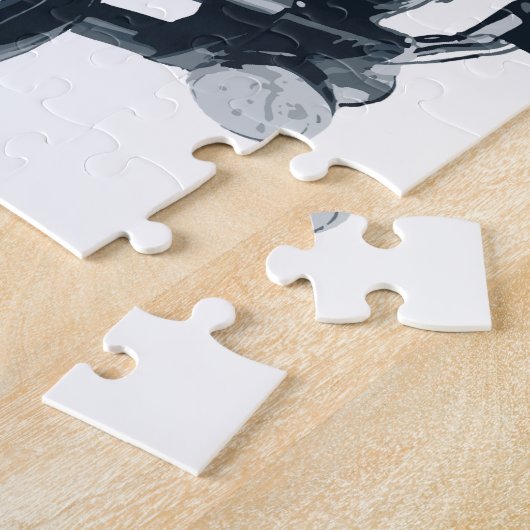 Elke jongen houdt van een Amerikaanse Fat Blue-mot Legpuzzel (Zijkant)