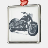 Elke jongen houdt van een Amerikaanse Fat Blue-mot Metalen Ornament (Links)