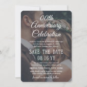 ELKE Jubileum 2 Foto Elegante witte tekstoverlay Save The Date (Voorkant)