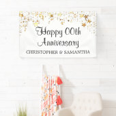 Elke Jubileum Gold Stars Foto aangepast Spandoek (Insitu)