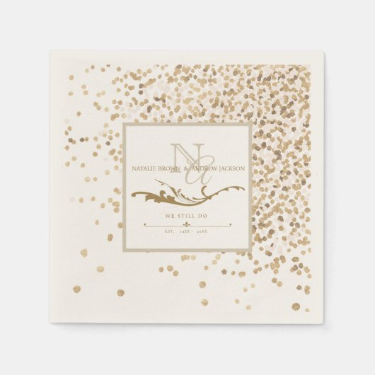 ELKE Jubileum Monogram servet (Voorkant)