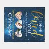 Elke Jubileum Romantische fotocollage Fleece Deken (Voorkant (Horizontaal))