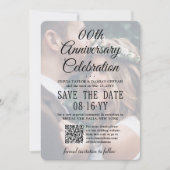 ELKE Jubileumfeest 2 Foto- en QR-code-overlay Save The Date (Voorkant)