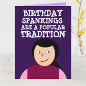 ELKE KAART VAN DE OCCASION FLIRTY (SPANK ME) HEEFT (Gele Bloem)