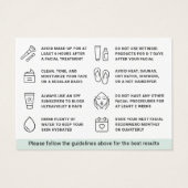 Elke Kaart voor kleurloos nazorgadvies (Achterkant)