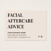 Elke Kaart voor kleurloos nazorgadvies (Voorkant)