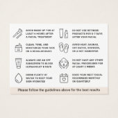 Elke Kaart voor kleurloos nazorgadvies (Achterkant)