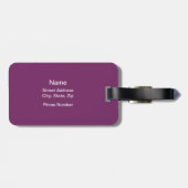 Elke kans om te dansen bagagelabel (Achterkant horizontaal)