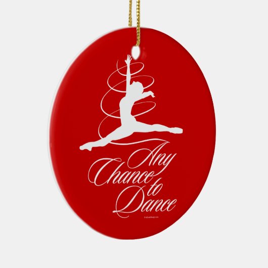 Elke kans om te dansen keramisch ornament (Rechts)