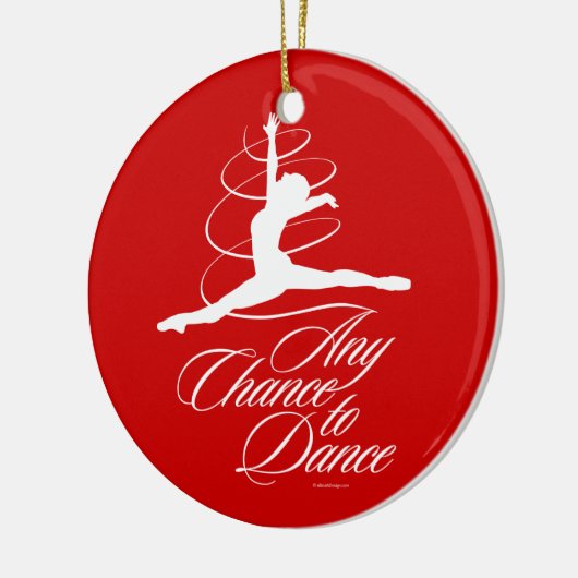 Elke kans om te dansen keramisch ornament (Links)