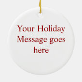 Elke kans om te dansen keramisch ornament (Achterkant)