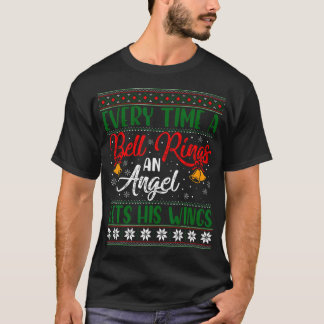 Elke keer dat Bell Rings Angel zijn Wings Christm T-shirt