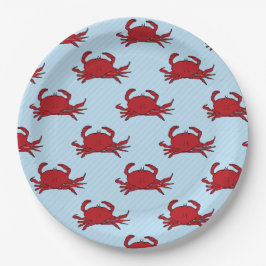 Elke keer dat Crab Fest kleur verandert Papieren Bordje