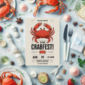 Elke keer dat Crab Fest Party wordt uitgenodigd Kaart
