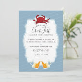 Elke keer dat Crab Fest Party wordt uitgenodigd Kaart (Staand voorkant)